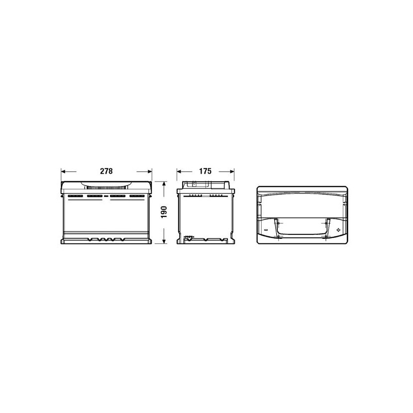 EXIDE Starterbatterie EA770 für 1307572