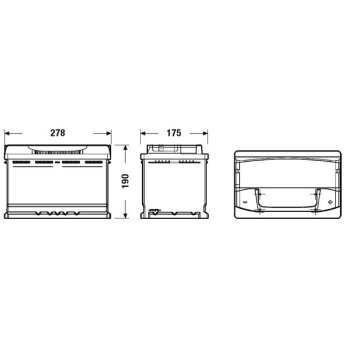 EXIDE Starterbatterie EA770 für 1307572