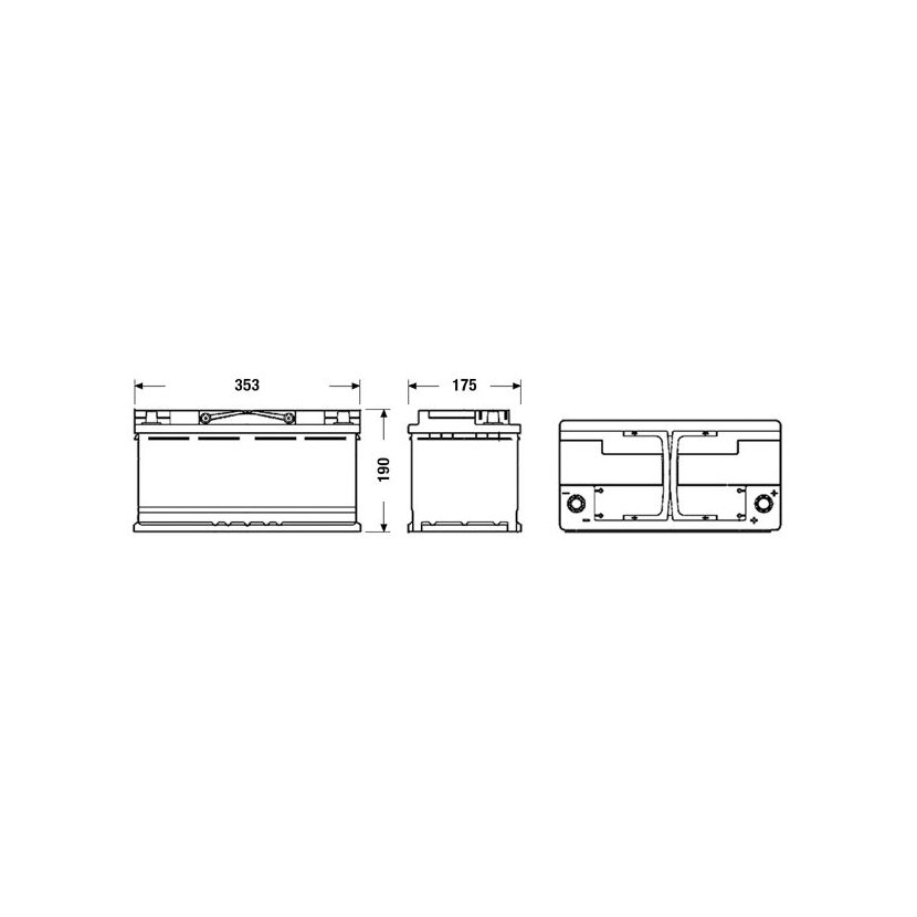 EXIDE Starterbatterie EL1000 für 000915105EE