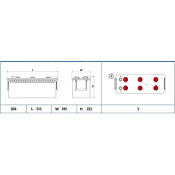 EXIDE Starterbatterie ED1353