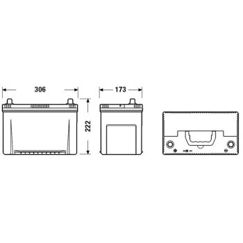 EXIDE Starterbatterie EA955 für 2441000Q1D
