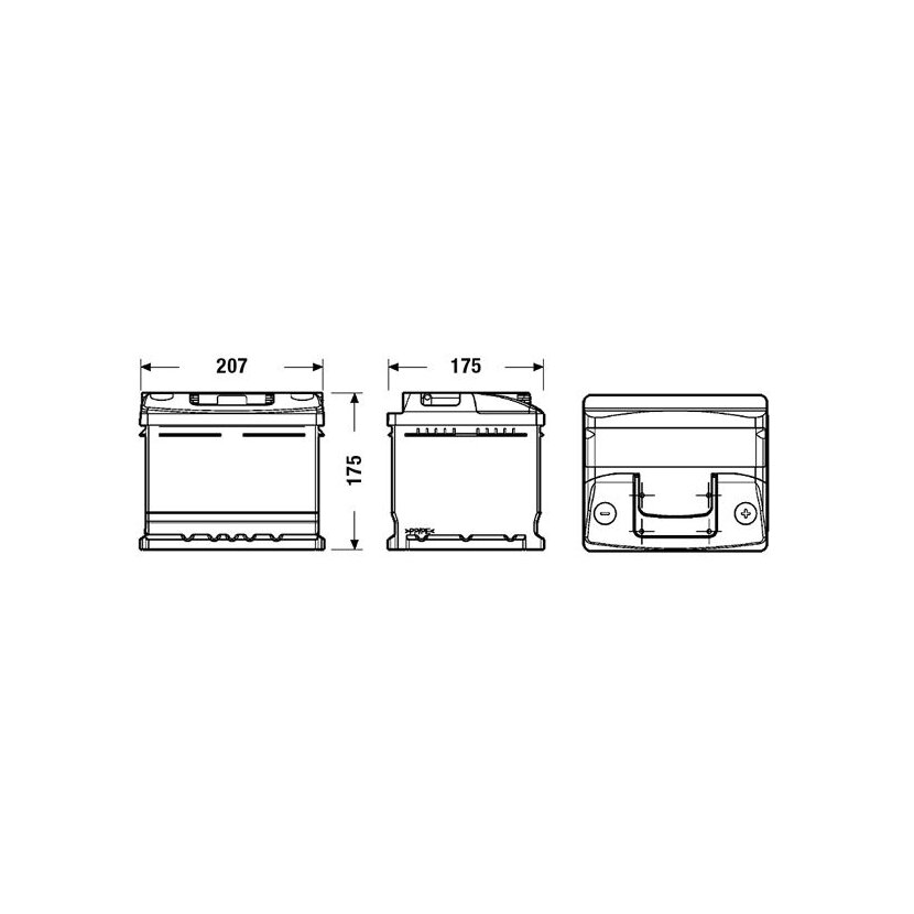 EXIDE Starterbatterie EC412 für 4G0915105G