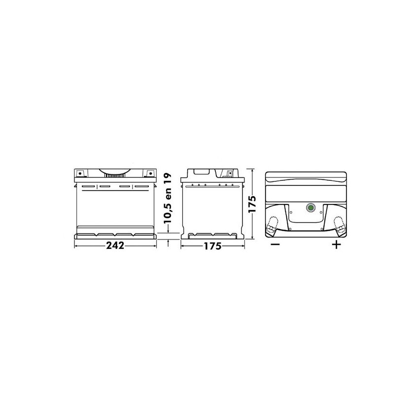 EXIDE Starterbatterie EB543