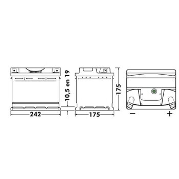 EXIDE Starterbatterie EB543