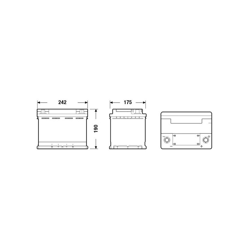 EXIDE Starterbatterie EK620 für 000915105CB