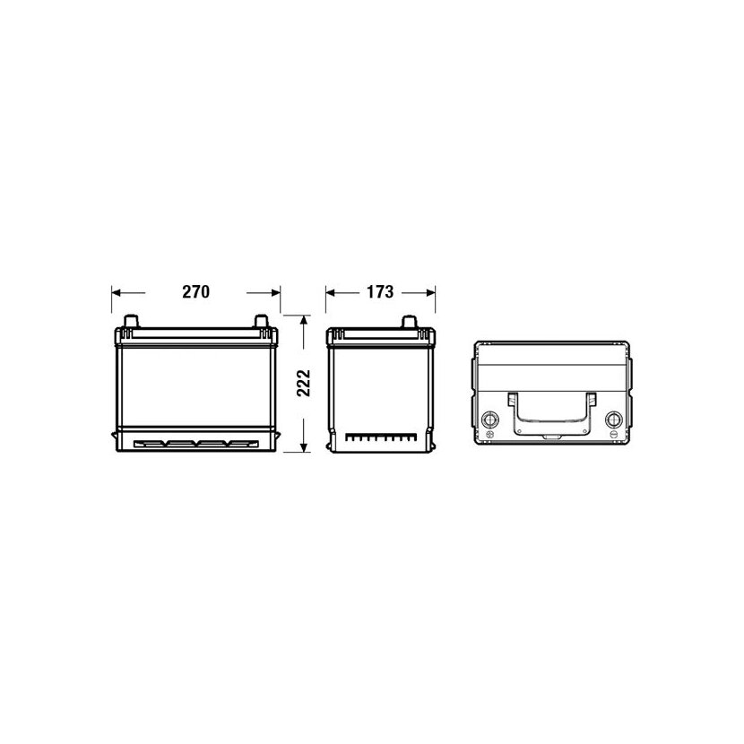 EXIDE Starterbatterie EB705 für 5600X6