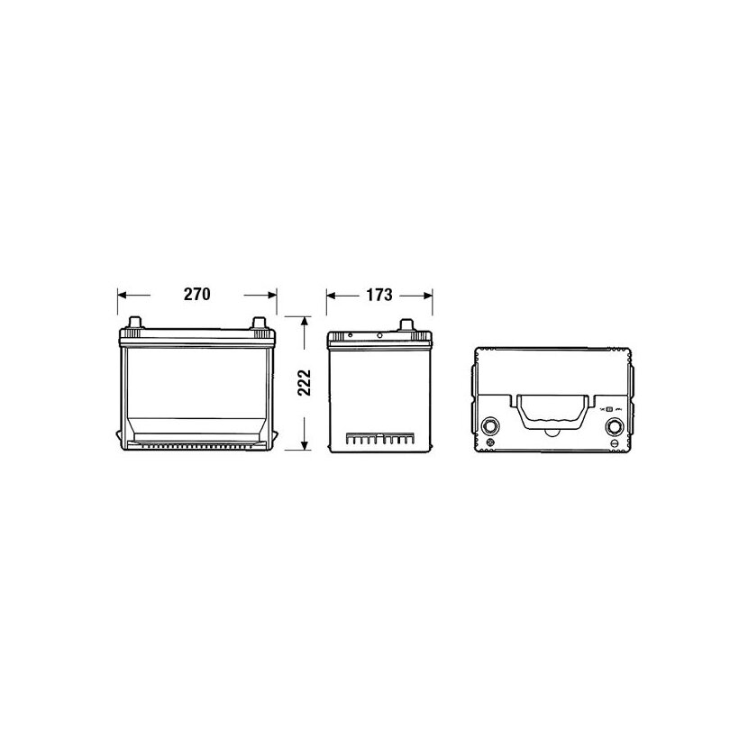 EXIDE Starterbatterie EA755 für 5600X6