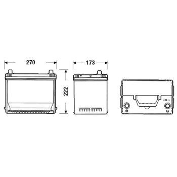 EXIDE Starterbatterie EA755 für 5600X6