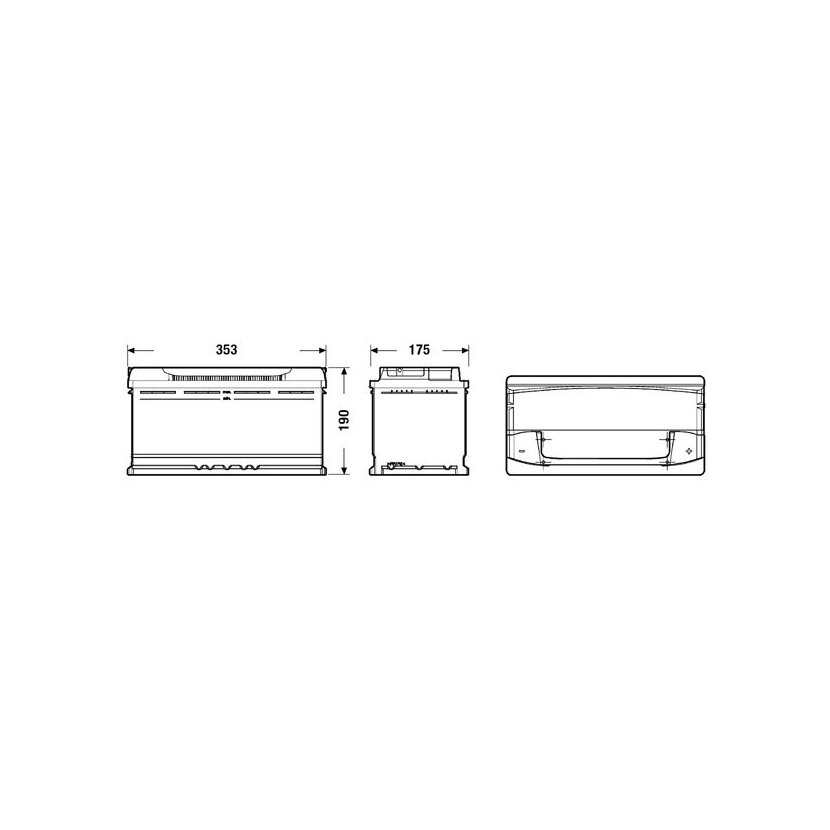 EXIDE Starterbatterie EA1000 für 1334385080
