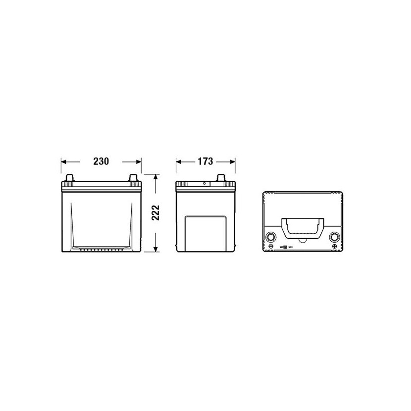 EXIDE Starterbatterie EA654 für 5600ST