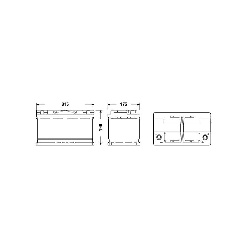 EXIDE Starterbatterie EK800 für 000915105CD
