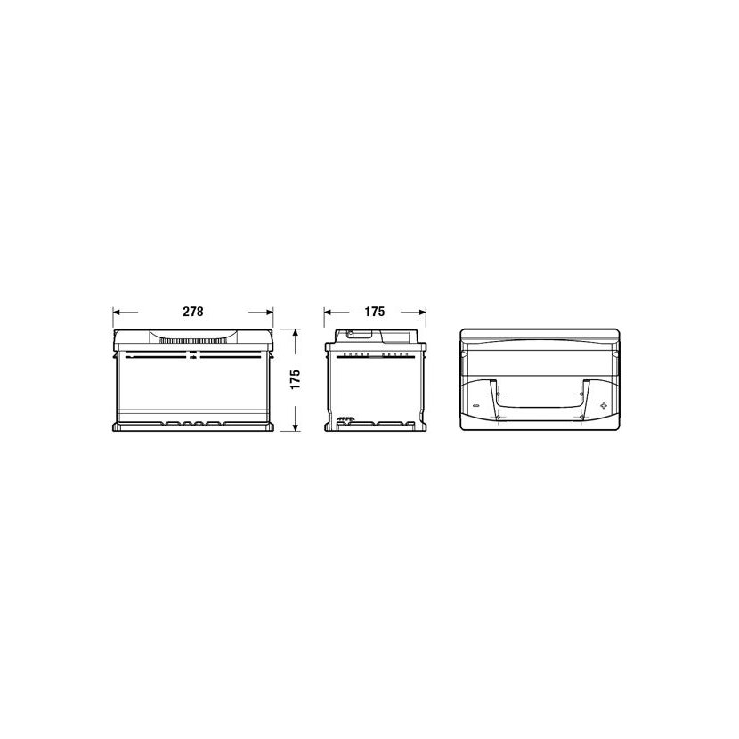 EXIDE Starterbatterie EB712 für 606777090