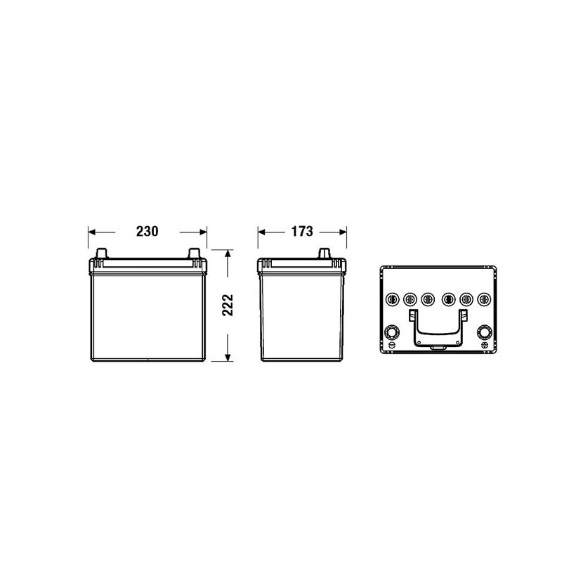 EXIDE Starterbatterie EL604 für PE1T18520