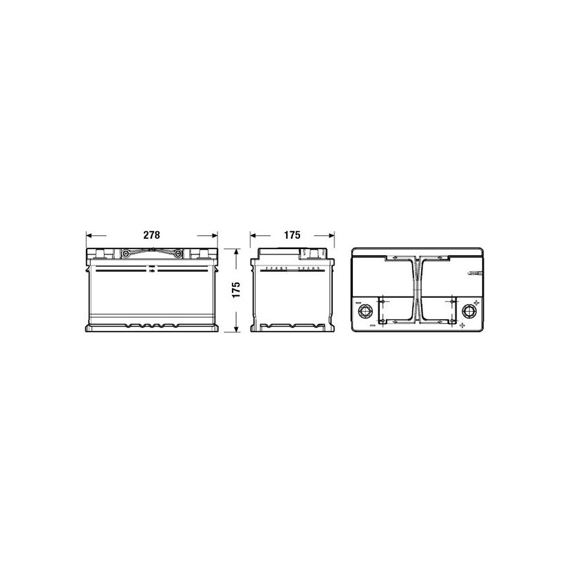 EXIDE Starterbatterie EL652 für 1693470