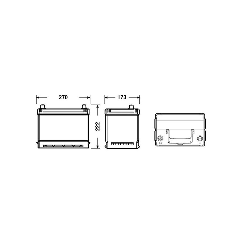 EXIDE Starterbatterie EB704 für 1060816