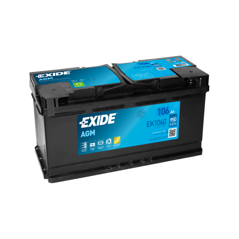 EXIDE Starterbatterie EK1060 für 000915105CF