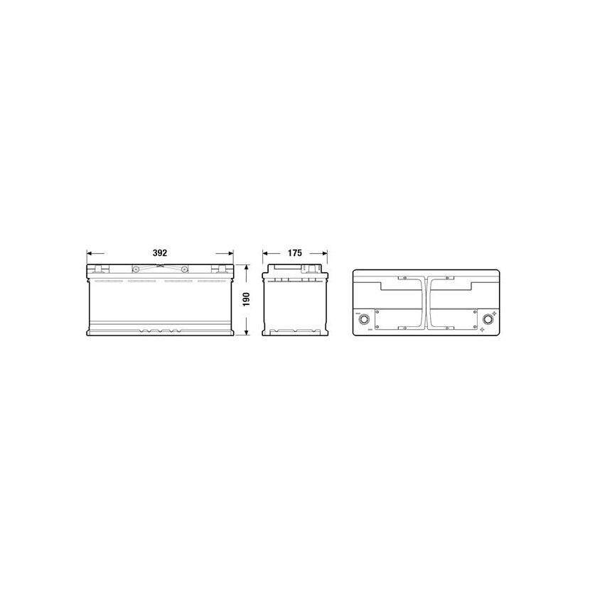 EXIDE Starterbatterie EK1060 für 000915105CF