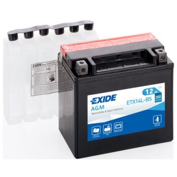 EXIDE Starterbatterie ETX14L-BS - ETX14LBS