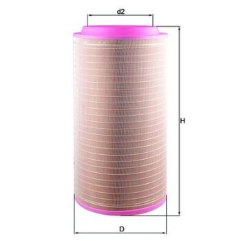 KNECHT Luftfilter LX 3599 - LX3599 für 3841905