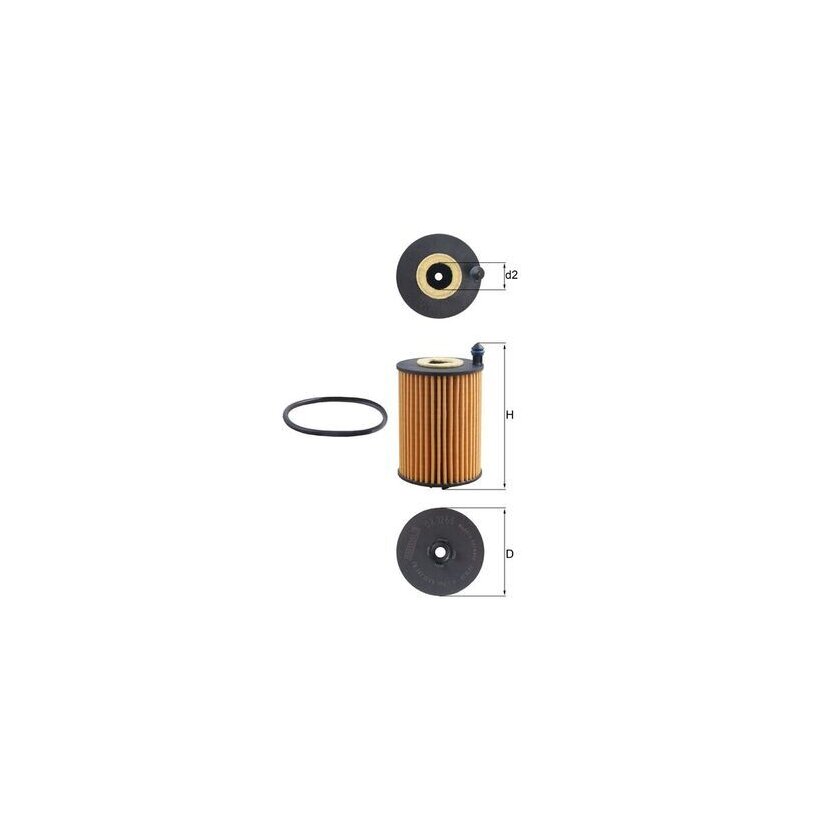 KNECHT Ölfilter OX 1266D - OX1266D für 05L115466