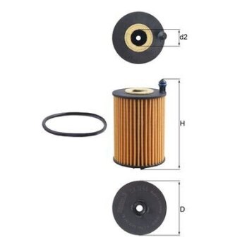 KNECHT Ölfilter OX 1266D - OX1266D für 05L115466