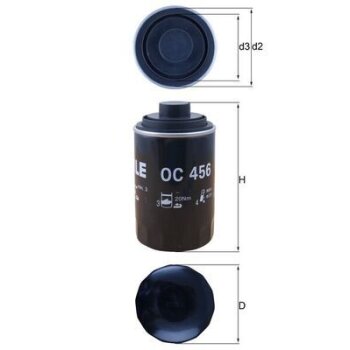 KNECHT Ölfilter OC 456 - OC456 für 06A115555B