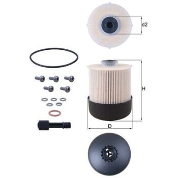 KNECHT Kraftstofffilter KX 338/26D - KX338/26D für...
