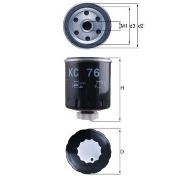 KNECHT Kraftstofffilter KC 76 - KC76 für MR355233