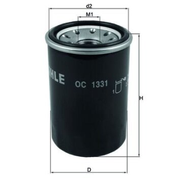 KNECHT Ölfilter OC 1331 - OC1331 für 55252436