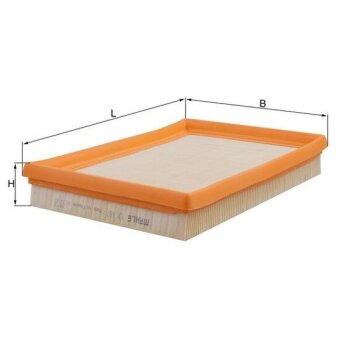 KNECHT Luftfilter LX 687 - LX687 für 1004509