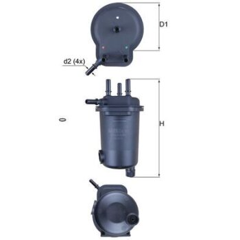 KNECHT Kraftstofffilter KL 600D - KL600D für 7701061576