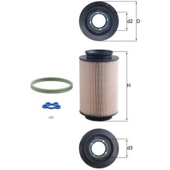 KNECHT Kraftstofffilter KX 178D - KX178D für 1K0127177