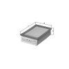 KNECHT Luftfilter LX 475 - LX475 für 1444Q5