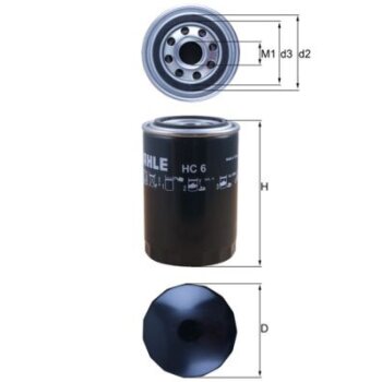 KNECHT Filter, Arbeitshydraulik HC 6 - HC6 für 2532042