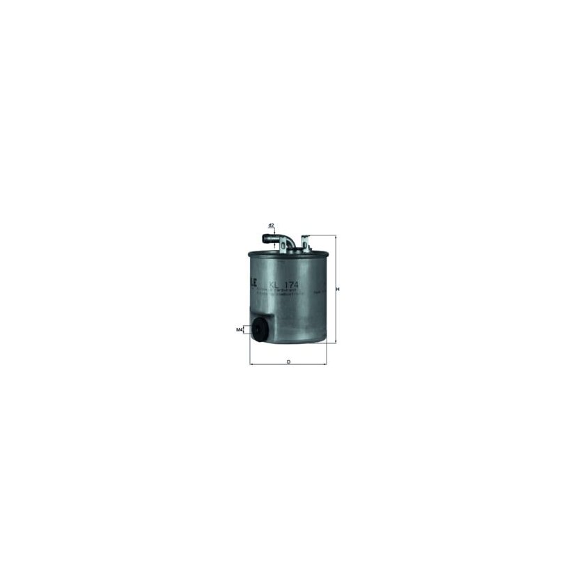 KNECHT Kraftstofffilter KL 174 - KL174 für 6110920101