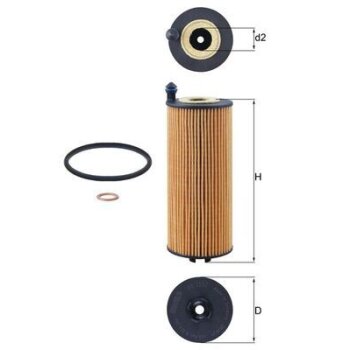 KNECHT Ölfilter OX 1302D - OX1302D für 11428092620