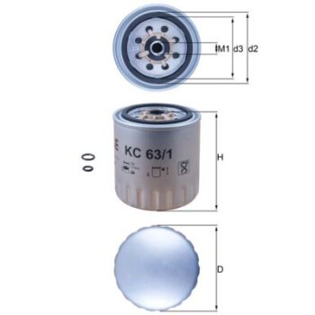 KNECHT Kraftstofffilter KC 63/1D - KC63/1D für 190627