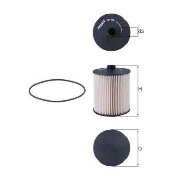 KNECHT Kraftstofffilter KX 335D - KX335D für 1901A1