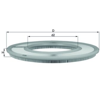 KNECHT Luftfilter LX 66 - LX66 für 13713901468