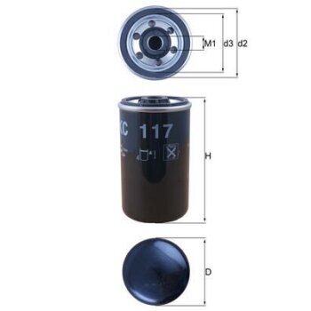 KNECHT Kraftstofffilter KC 117 - KC117 für 0247139