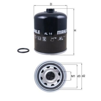 KNECHT Lufttrocknerpatrone, Druckluftanlage AL 14D -...