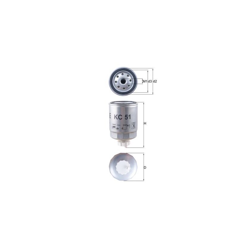 KNECHT Kraftstofffilter KC 51 - KC51 für 01906