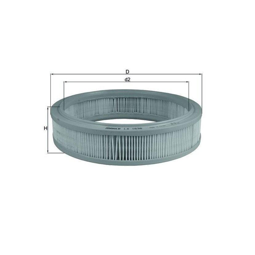 KNECHT Luftfilter LX 1638 - LX1638 für 0006001073226
