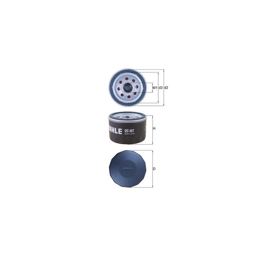 KNECHT Ölfilter OC 467 - OC467 für 73500506