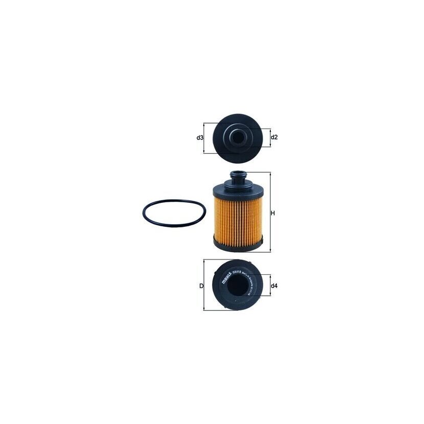 KNECHT Ölfilter OX 418D - OX418D für 55197218