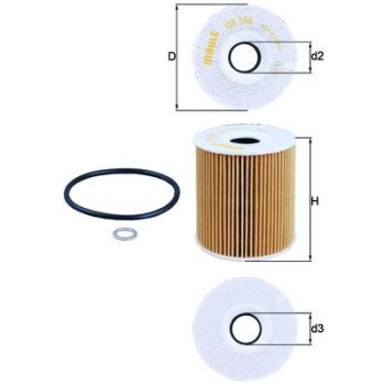 KNECHT Ölfilter OX 156D - OX156D für 11422247392