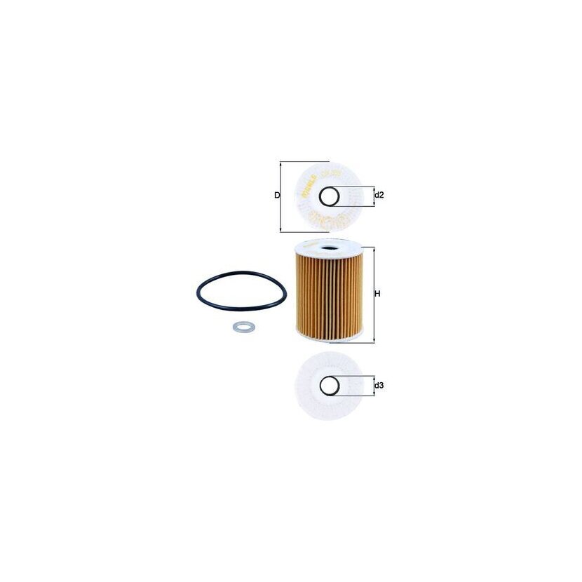 KNECHT Ölfilter OX 355D - OX355D für 263203CKB0