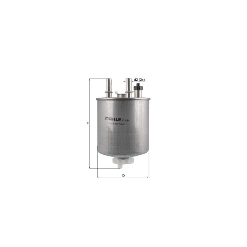 KNECHT Kraftstofffilter KL 834 - KL834 für 164001137R