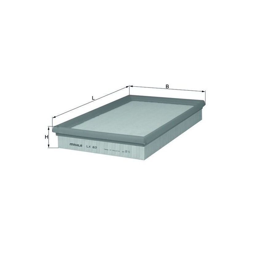 KNECHT Luftfilter LX 63 - LX63 für 027133843A