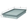 KNECHT Luftfilter LX 63 - LX63 für 027133843A
